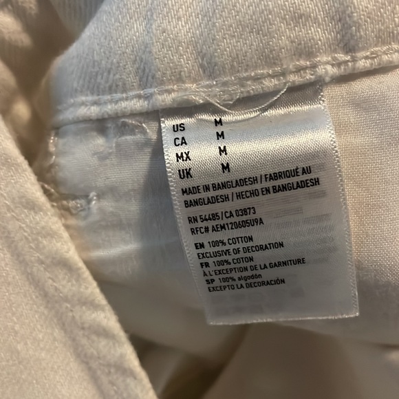 American eagle white overalls skirt size M - Picture 4 of 4